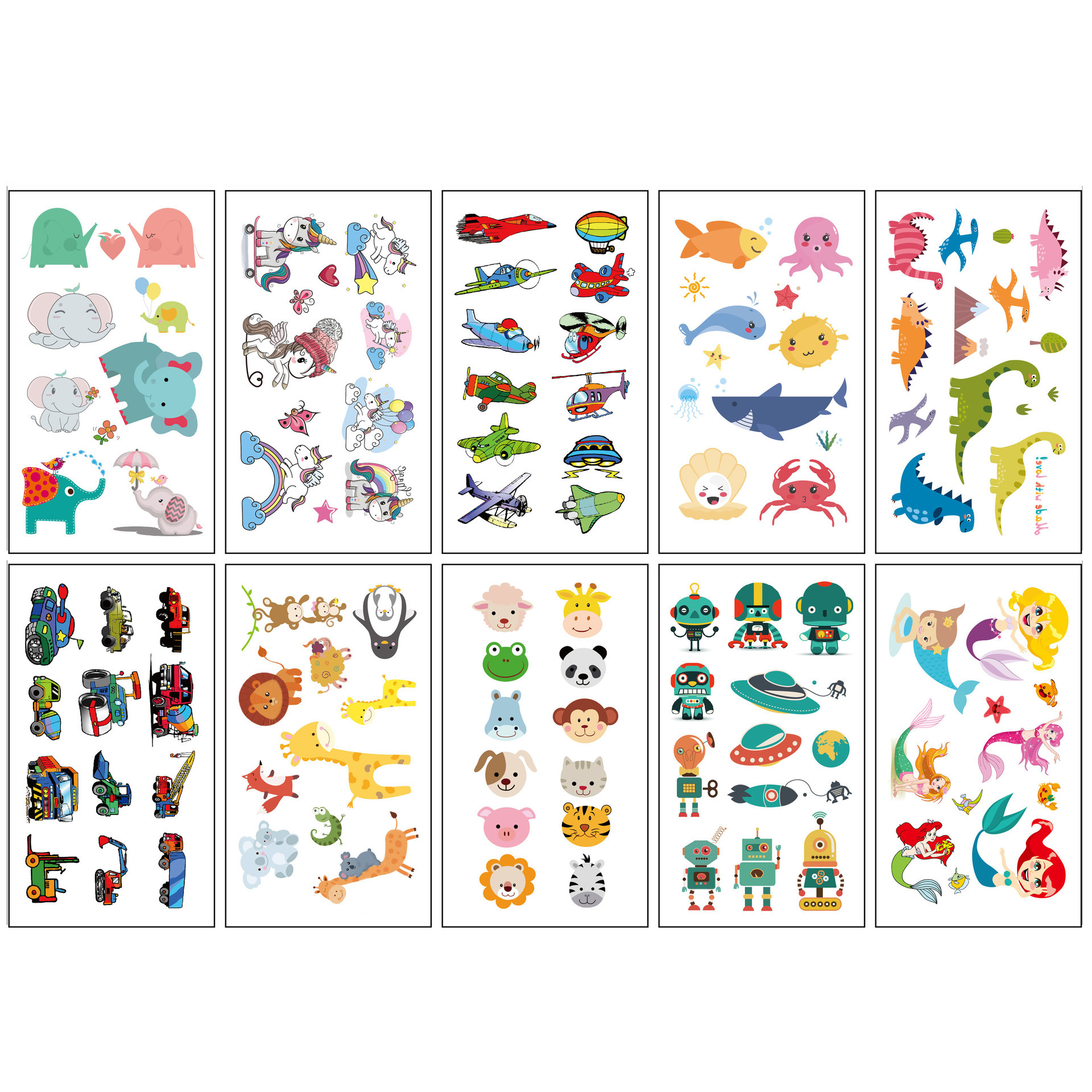 10 cartoni animati misti