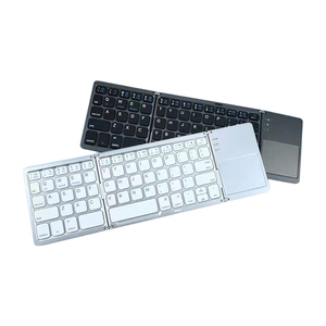 Muti <strong>Functional</strong> Triple Fold Rechargeable Bluetooth Wireless <strong>Keyboard</strong> With Touch Pad Used for Mobile Phone <strong>Computer</strong> Notebook