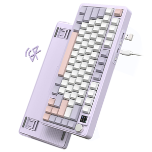 Wireless Wired USB PC <strong>Computer</strong> Mechanical Switch RGB Backlit Gaming Mechanical <strong>Keyboard</strong> with TFT Display - Product Image 2