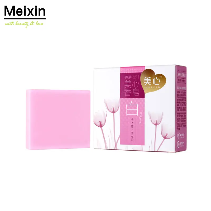 Meixin-jabón de limpieza corporal con Logo personalizado, jabón facial con Ácido Kójico, blanqueador