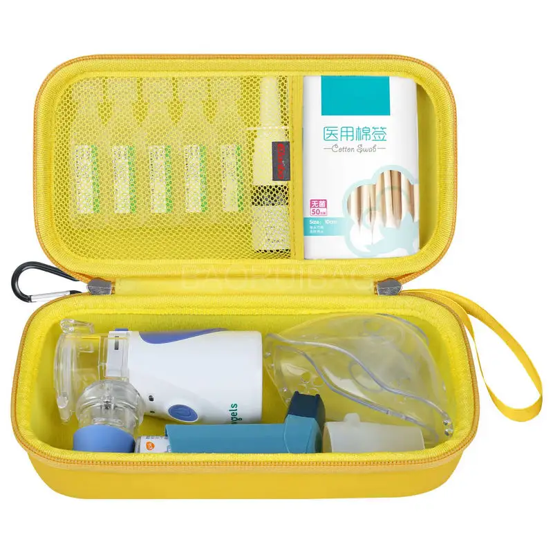 Bolsa de medicina a prueba de agua, funda para inhalador de asma, funda protectora rígida para inhalador, funda espaciadora para niños y adultos