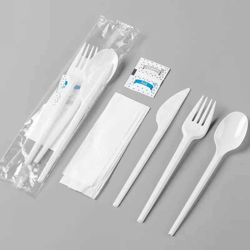 Kit monouso in volo da 4.5g couverts plastiques jettables PP posate coltello cucchiaio set forchetta per aereo