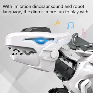 RCロボット恐竜ロボットシミュレーションウォーキング恐竜おもちゃ子供男の子のための軽い音でプログラミング - Product Image 5