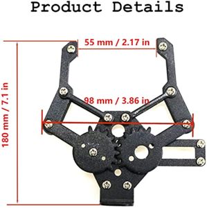 AI STEAM Education Clamp Arm Drehmoment Metall roboter Klauen teil/Zubehör modell/Raspberry Pi