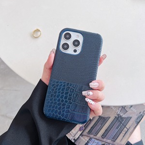 เคสโทรศัพท์ลายจิ้งจกจระเข้สำหรับผู้หญิง PU เคสครึ่งฝาสำหรับ iPhone 16 E 15 14 13 12 11 PRO MAX - Product Image 5