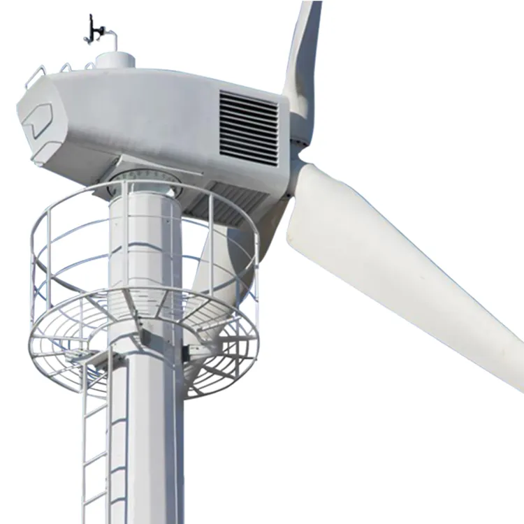 Turbina eolica ESG 30kw 50kw 100kw 1MW 3MW 5MW 10MW generatore eolico controllato elettrico ad asse orizzontale