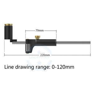 L-HT140 2in1スクライバーアーク平行線調整可能0-120mmハンドヘルド多機能線画ジグ木工工具