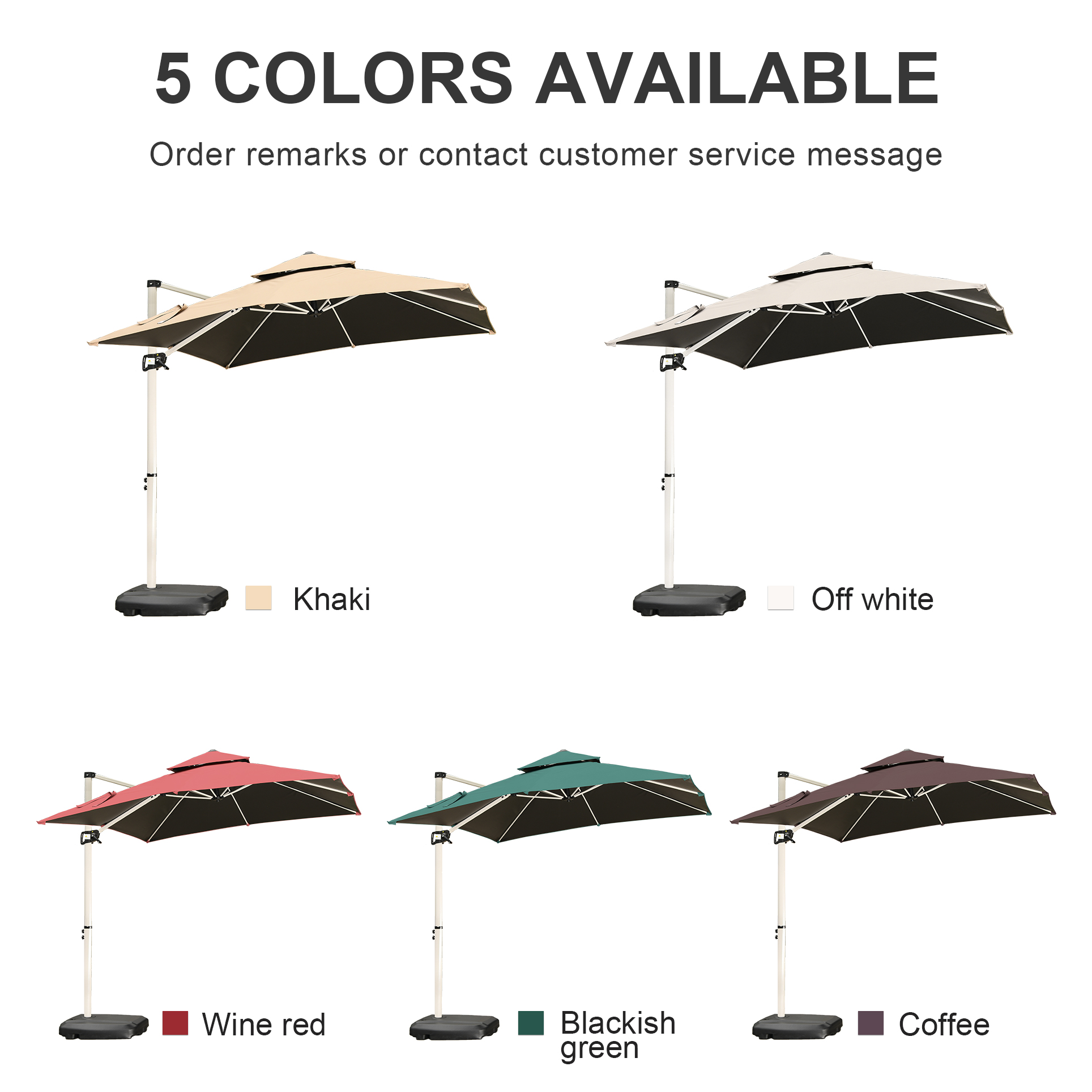 Kaki foncé, rouge, vert, café