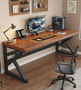 Mesa de ordenador para el hogar barata de buena calidad, escritorio de juegos de madera moderno simple para el hogar