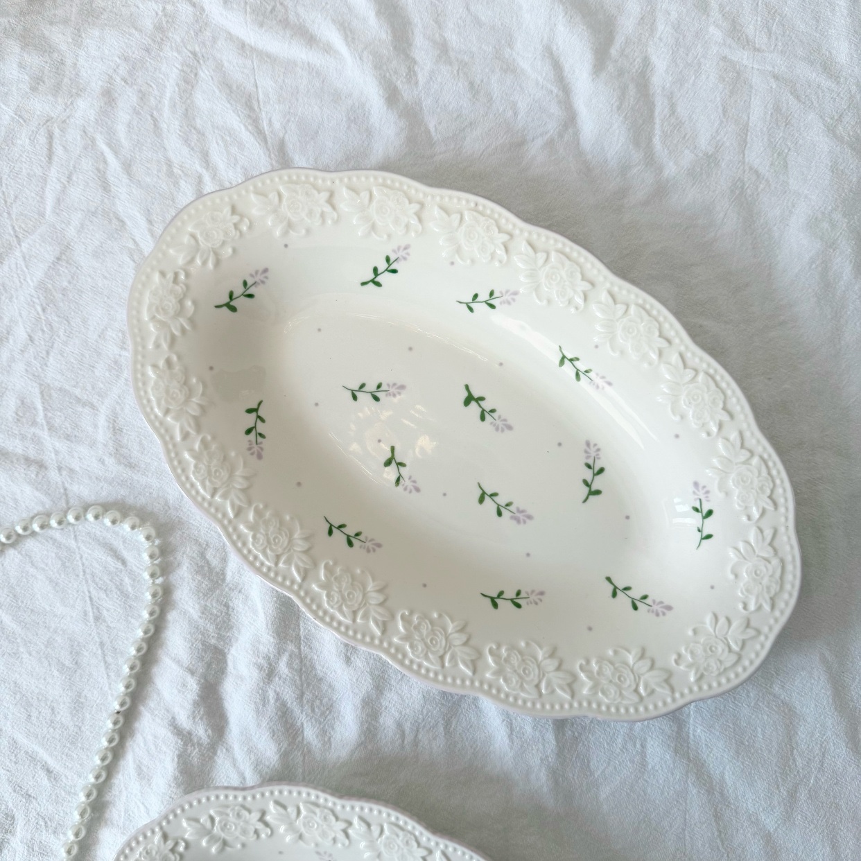 Oval plate 30.5*19*3cm