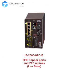 シスコIE-2000-8TC-L産業用イーサネット2000シリーズ10/100、2 FE SFP + 2 T/SFP FE PC POE SNMP VLAN 1年ライト8TC-B Versi - Product Image 1