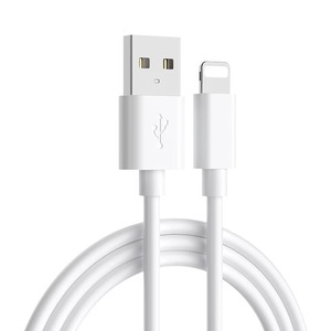 Sạc nhanh với PVC TPE Áo khoác tùy chỉnh độ dài 1m 1.5M 2m Tương thích cho Apple <span class=keywords><strong>iPhone</strong></span> 8/x/XR/11/12/13/14 lá Cáp USB - Product Image 1