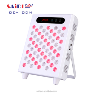 新しい630nm660nm 830nm850nmテーブルスタンドアンチエイジングフォトンマシンデュアルチップ<span class=keywords><strong>LED</strong></span>フェイシャル赤外線パネル赤色光治療装置