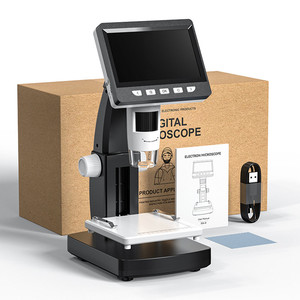Microscopio digital 1000X Microscopio industrial de pantalla IPS de 4,3 pulgadas con luz LED - Product Image 1
