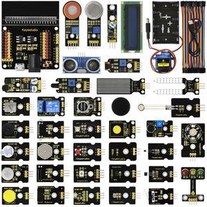 Kit de inicio de módulos de Sensor de una parada, educación escolar DIY, Kit de aprendizaje de sensores 37 en 1 sin placa Microbit V2