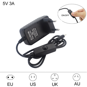 Raspberry Pi USB Type C電源アダプター5V3A ON/OFFスイッチ電源充電器EU US UK AUプラグ電源充電器forRaspberry Pi 4 B - Product Image 2