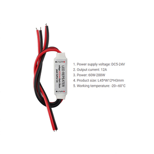 Усилитель сигнала затемнения, 5-24 В, 288 Вт, 12 А, 1 5050 2835 - Product Image 4