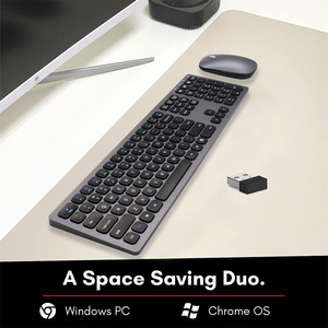 Professional Full Size <strong>Multimedia</strong> Rechargeable 2.4Ghz Wireless <strong>Keyboard</strong> and Mouse Combo for PC and Desktop <strong>Computer</strong> Hot Sale - Product Image 3