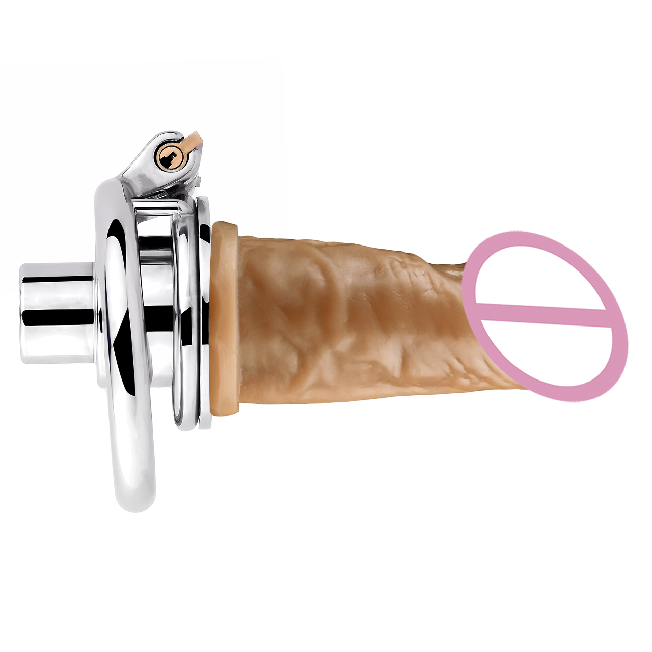 round ring cage+L dildo