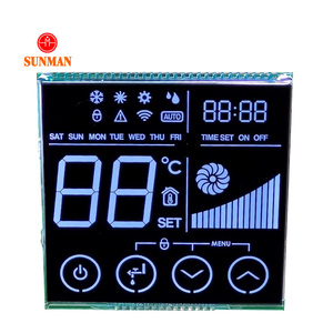 Fstn va digitales LCD-Touchscreen-Panel benutzer definierte monochrome 7-Segment-LCD-Anzeige für Temperatur thermostat regler/Tachometer - Product Image 6