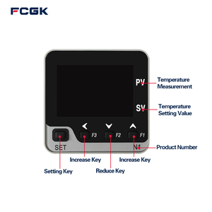 LCD Entrada universal Tc Rtd Entrada analógica Pid Controlador de temperatura de encendido/apagado con Ssr y salida de relé RS485 personalizable