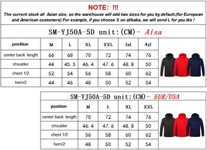 Freely <strong>Selected</strong> Heating Area Winter <strong>Coat</strong> Heating Jacket Electric Warm Jacket 3 File Temperature Controller Men Heated Jacket - Product Image 3