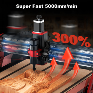 TWOTREES 6050 Aluminum Portable 600*500mm Engraving Size 4 Axis <strong>Cnc</strong> <strong>Router</strong> Machine <strong>Atc</strong> <strong>with</strong> <strong>Linear</strong> Guide Rail 500W Spindle - Product Image 4