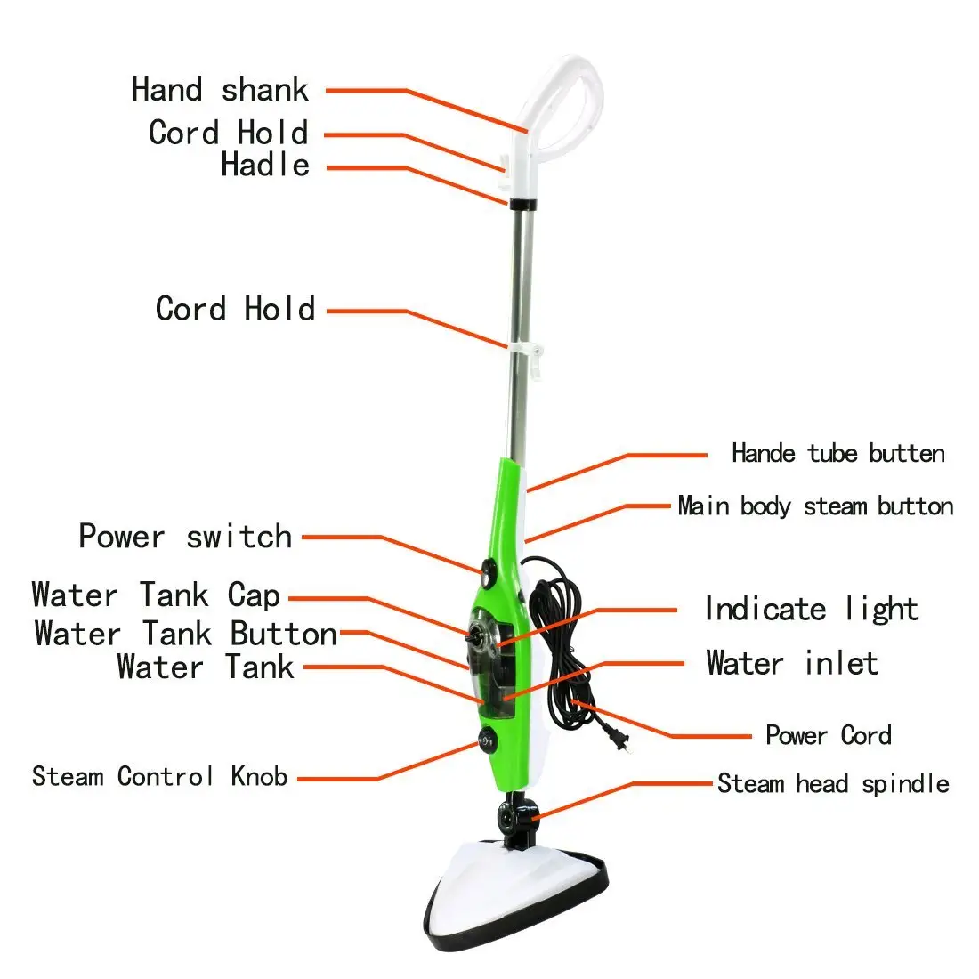 Factory direct sell 1300W 10 -in-1 steam mop/ cleaner / scrubber / broom /purifier steam mops X10 steam cleaners 10 in 1