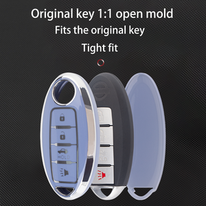 TPU araba anahtarı durum kapak modeli Fit Nissan yaprak Qashqai Qashqai J11 T32 X Trail T32 Versa not devriye anahtar Fob aksesuar aksesuar - Product Image 2
