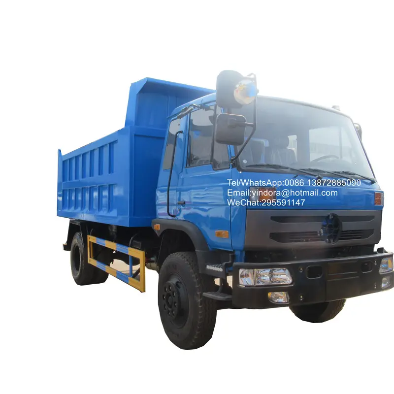 Dongfeng 6 wheeler dumper hidráulico 6 neumáticos 8ton 12ton 10 toneladas de camiones de volquete de minería de precio