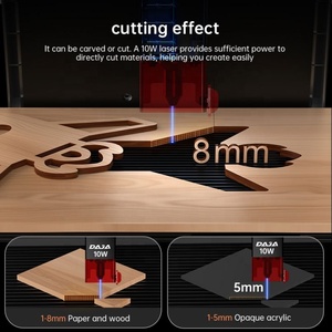DAJA portátil Mini CNC grabador láser cortador DIY APP Control máquina de grabado láser madera vidrio papel piedra AI pulsado - Product Image 3