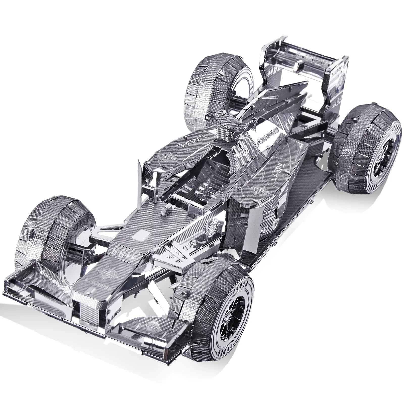 Piececool Toys New Diecast Blocks Building Advanced F1 Car 3D Kits de modelos de metal para adultos