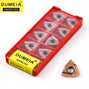 Inserto de torneado de carburo de tungsteno triangular de corte y torneado CNC OUMEIYA para herramienta de torneado de torno, dureza de aleación de mecanizado - Product Image 2
