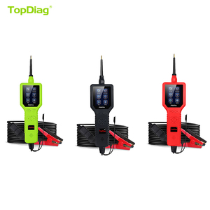 电源探头TopDiag P100 Pro翻盖汽车汽车诊断工具数字电压表交流/DC电流电阻电路测试仪