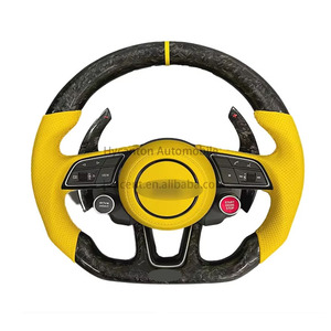 Auto With Start Button Advanced Carbon Fiber <strong>LED</strong> Alcantara for Audi A3 A4L A5 A6L <strong>A7</strong> A8 Q3 Q5 Q2 Q7 Q8 TT R8 Steering Wheel - Product Image 1