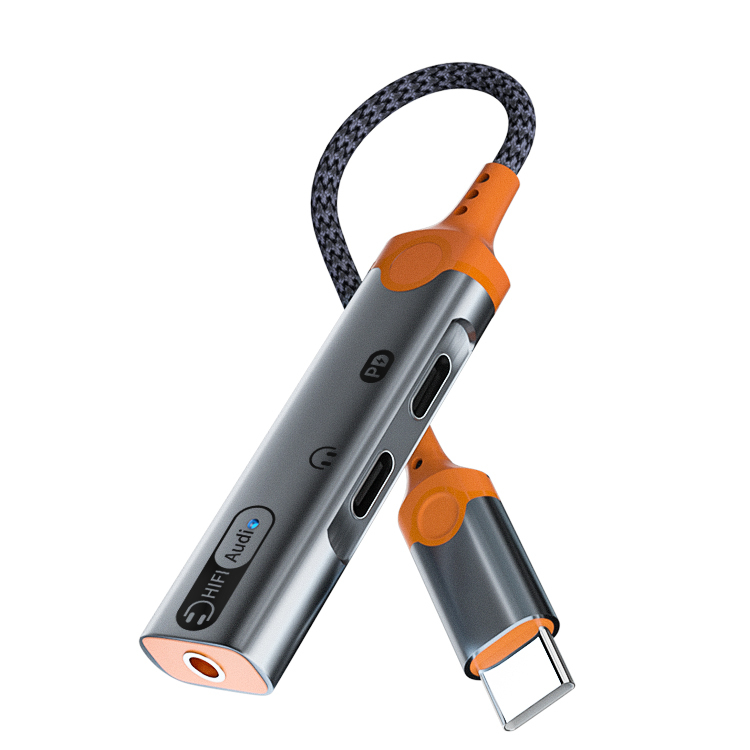 Type-c+Type-c+3,5 mm orange