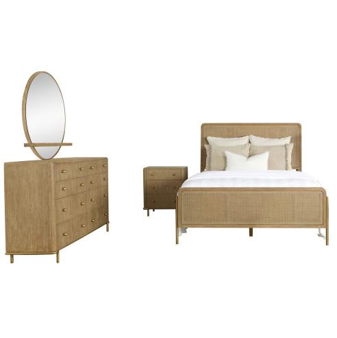 Sable + Rotin + Chambre + Ensemble 4 pièces + King