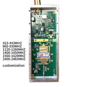 Módulo de sistema antidrones de 10W, 433MHz, 2,4 GHz, amplificador de potencia RF, módulo inalámbrico de RF eficiente para drones no tripulados para exportación