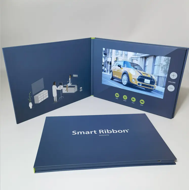 Make your Company business card lcd screen brochure A5 video brochure mailer for marketing