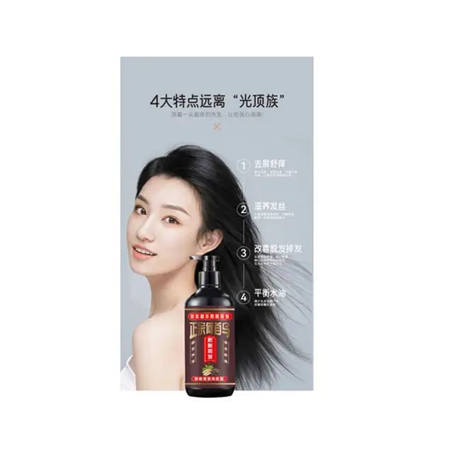 Wholesale Factory Price Nourish Pure shampoo Hair Care Anti-hair Loss Ginger Hair shampoo