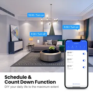 Tuya WiFi/Zigbee anahtarı 16A 20A soket brezilya standart 4X2 cam Panel akıllı ışık anahtarı Alexa Google ev ile çalışmak - Product Image 4