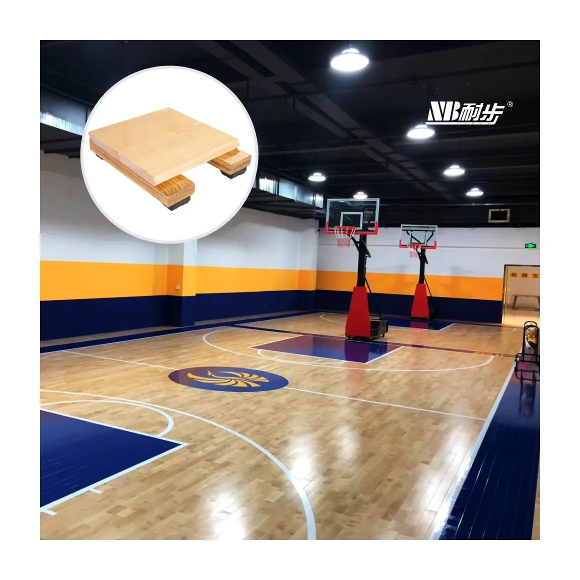 La migliore vendita a prova d'umidità campo da pallavolo fisso sport Parquet FIBA betulla pavimentazione