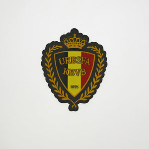 Patches bordados personalizados e 3D Puff Embroidery Patch para Hoodies - Heat Transfer Football Team <span class=keywords><strong>Logo</strong></span> Opções Disponíveis