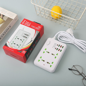 新时代耐用使用廉价电源板通用多扩展插座带USB和开关的旅行电源板 - Product Image 4
