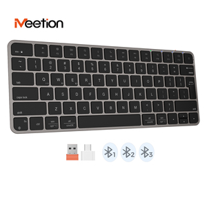 Meetion ikey K210 78Keys Slim Teclado inalámbrico Bluetooth 2,4G BT 5,2 Modo dual Computadora PC Laptop Teclado inalámbrico para Mac