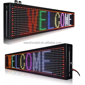 P10 a singolo colore LED Digital Sign Board Display con messaggio di testo in esecuzione a scorrimento in movimento schermo 640*160 960*160mm interno - Product Image 1