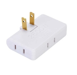 Convertidor de enchufe giratorio de 180 grados para EE. UU., enchufe de extensión 3 en 1 para EE. UU., enchufe múltiple, Mini enchufe adaptador de salida inalámbrico Delgado - Product Image 1
