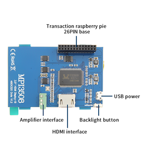 Schermo HDMI da 3.5 pollici 480x320 HDMI Monitor portatile Display Standard per torta lampone, Banana Pi, BB nero e altri - Product Image 6