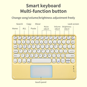 Mini teclado para juegos, teclado inalámbrico, teclado inalámbrico de 78 teclas, recargable, de varios colores