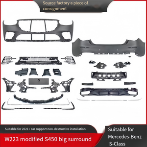 Adatto per la modifica della Mercedes-Benz classe S W223 con il Kit carrozzeria pacchetto Sport S450 incluso paraurti posteriore anteriore - Product Image 2